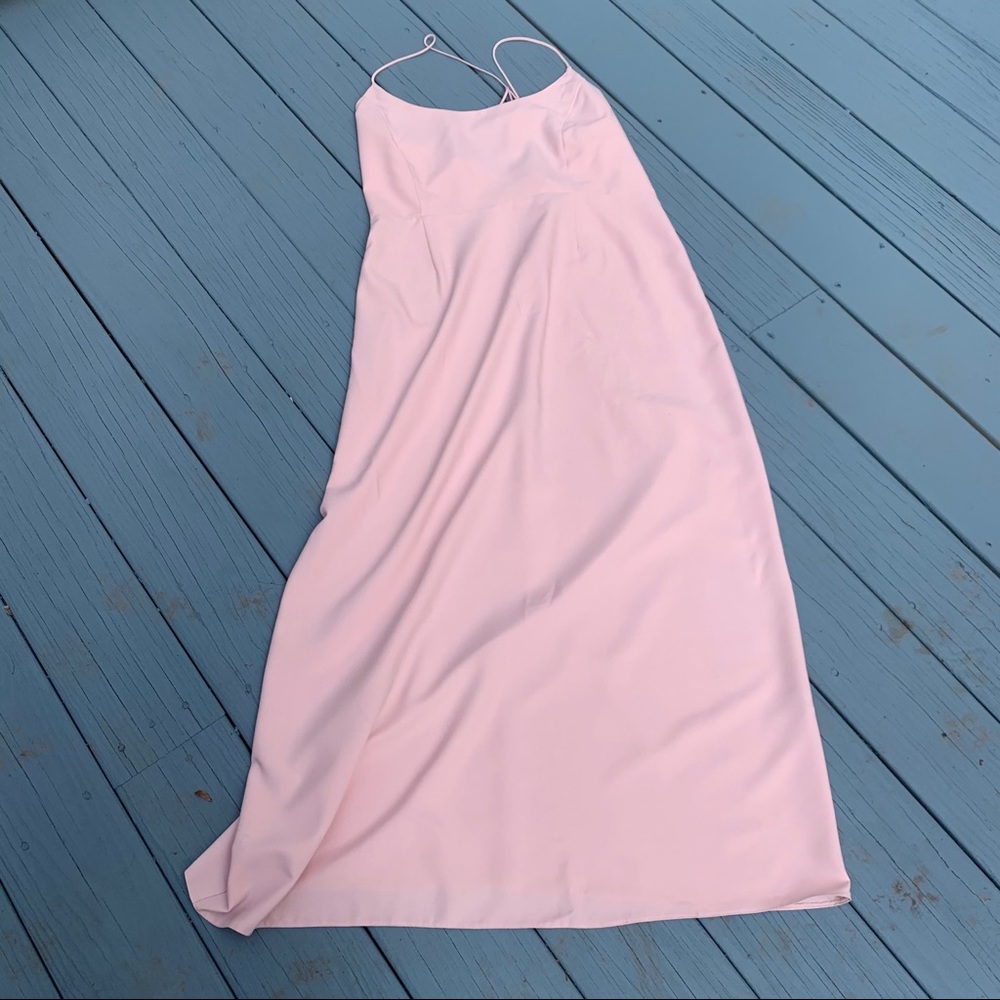 * ASOS light pink Maxi Dress Size 16 NWT - Picture 2 of 13